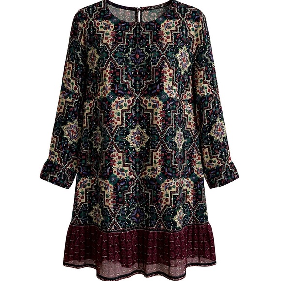 LOFT Multicolor Patterned Mini Dress - Picture 5 of 13